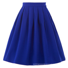 Belle Poque Women Midi Skirt 2016 Blue Vintage Skirts Pinup Skirt BP000154-3
